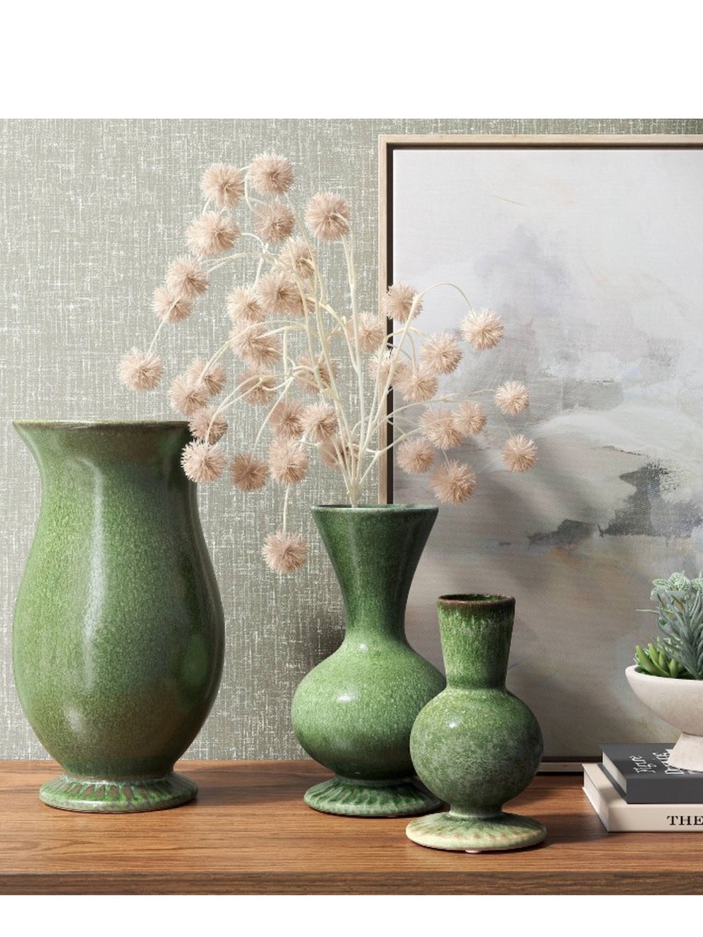 Glazed Ceramic Vase
Green SET OF 3 - Threshold™
***** 15 | 2 Questions